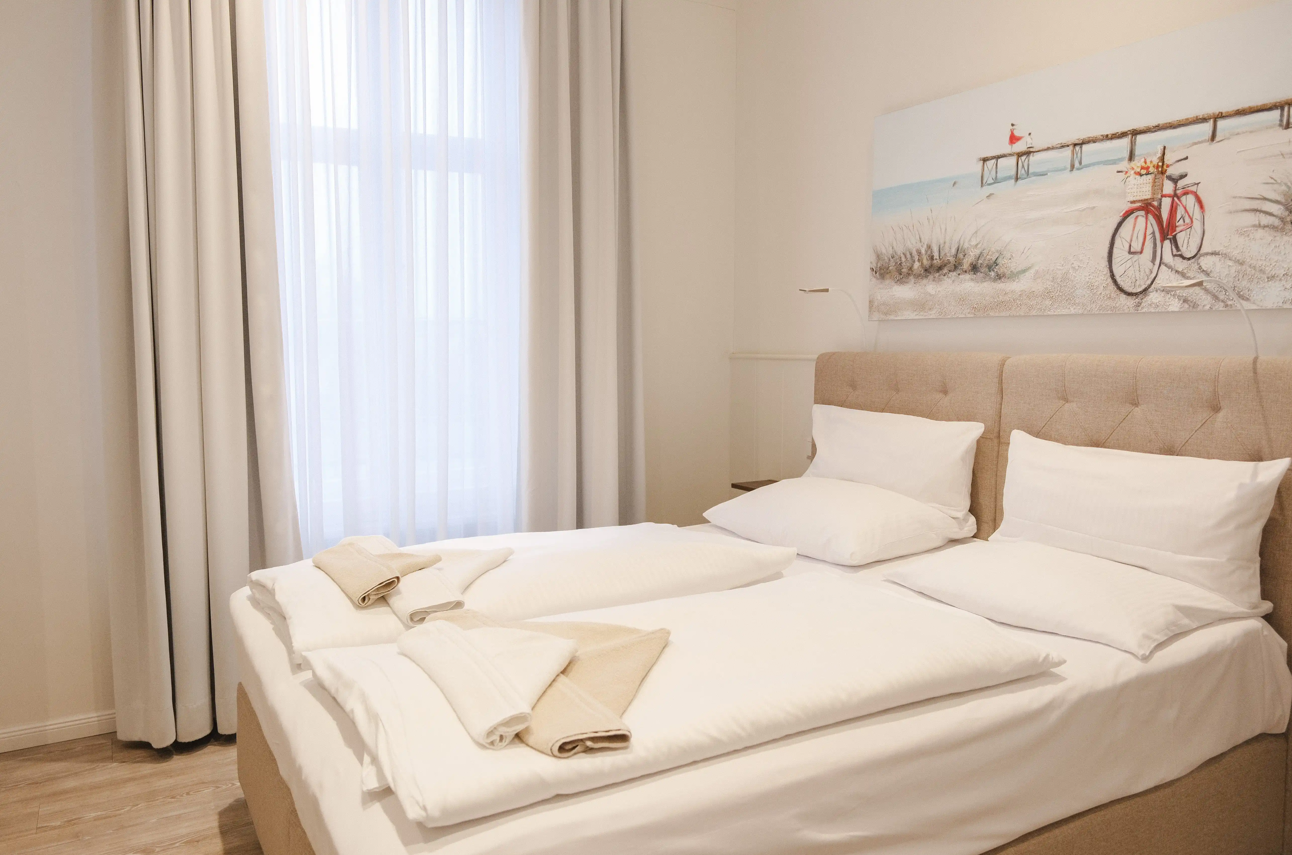 Doppelzimmer mit stilvoller Einrichtung